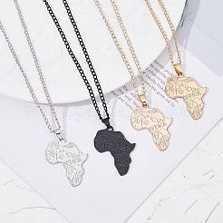 4 шт. 4-цветное ожерелье с подвеской из сплава NJEW-OC0001-03