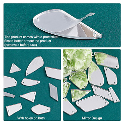 180 шт. 10 стиля пришивных зеркальных стразов DIY-PH0008-73