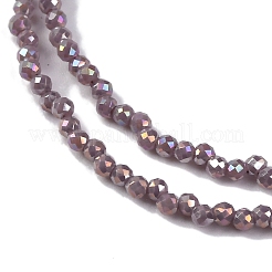 Прозрачные стеклянные бусины гальваническим пряди&nbsp;EGLA-H107-01A-B05