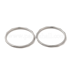 変色しない304ステンレススチール製指輪  ステンレス鋼色  1.2mm  usサイズ9（18.9mm）&nbsp;RJEW-I101-03D-P