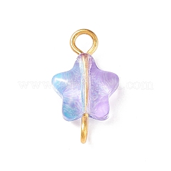 Звездное стекло золотистого тона железный разъем прелести&nbsp;PALLOY-JF01732