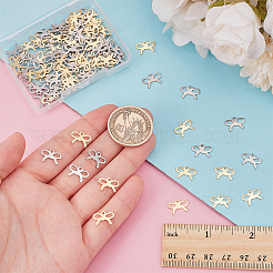 100 шт. подвески из нержавеющей стали 201 двух цветов&nbsp;STAS-UN0062-86