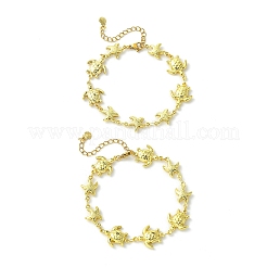 2 Stück Armband aus 304 Edelstahl-Gliederketten für Damen&nbsp;BJEW-JB13763