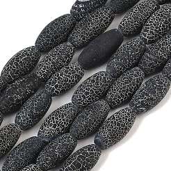 Естественные выветрившиеся агатовые бусины&nbsp;G-K261-08A