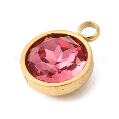 Подвески из нержавеющей стали марки 304 с изображением камня-талисмана июля.&nbsp;STAS-K239-01G-A07