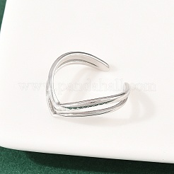 Открытые кольца манжеты из нержавеющей стали 304&nbsp;RJEW-Z125-02P