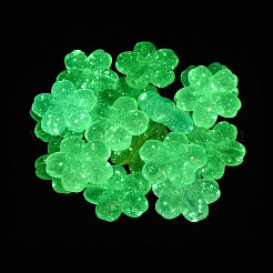 Leuchtende transparente Acrylperlen&nbsp;LACR-S001-15B