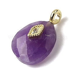 Подвески из натурального аметиста &nbsp;G-Z090-01G-02