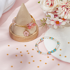 1000 шт. бусины-разделители в виде маргариток из сплава&nbsp;FIND-SP0002-12A-G