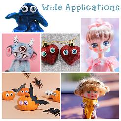 100 шт. 5 цвета пластиковых полых глазных яблок DIY-DC0002-53