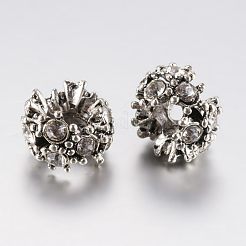 Тибетский сплав rhinestone европейский бисер&nbsp;PALLOY-F200-04B