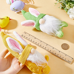 2 шт. 2 цвета пасхальная ткань кролик гном кукла украшение&nbsp;AJEW-GF0007-78B