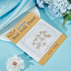 16шт 2 стиля латунные микро проложить прозрачные кубические циркониевые подвески KK-BBC0010-97