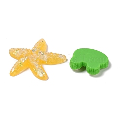 オペーク樹脂カボション  混合動物の形  ミックスカラー  12.5~45.5x7~40x4~10.5mm&nbsp;CRES-MSMC003-03