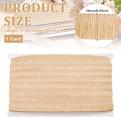 Лента из полиэстера с кисточками длиной 25 м.&nbsp;OCOR-WH0082-192A