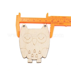 Pendentifs en bois brut&nbsp;PW-WG0DB61-01