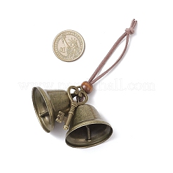 Железо колокол подвесные украшения HJEW-JM03774-03