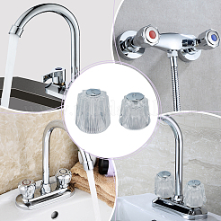 4 шт. 4 стиля акрилового маховика для смесителя FIND-GO0004-14