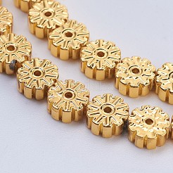 Electroplate non magnetici ematite sintetico fili di perline&nbsp;G-J383-6x2mm-B04