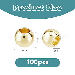 Perline in ottone&nbsp;KK-DC0005-16A-P