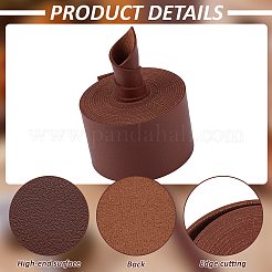 2.5 м односторонние ленты из искусственной кожи личи SRIB-WH0011-269C