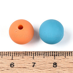 Матовые непрозрачные акриловые бусины&nbsp;FACR-T008-04M-02