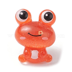 Épingles de carte de cabochon de résine de grenouille&nbsp;AJEW-TB00008