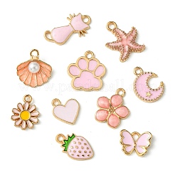 20шт 20 стиля подвески из сплава с эмалью ENAM-FS0001-73D