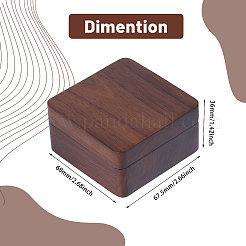 Деревянный магнитный подарочный футляр для хранения запонок для ювелирных изделий CON-WH0095-78B