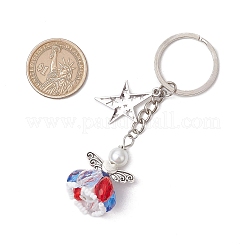 3шт стеклянный брелок-подвеска в виде ангела&nbsp;KEYC-MZ00038