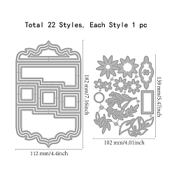Углеродистая сталь разрезает трафареты DIY-WH0309-2039