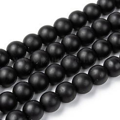 Непрозрачное стекло бисер нитей G-R345-8mm-38-1