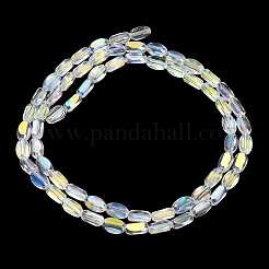 Гальванизируйте прозрачные стеклянные бусины&nbsp;EGLA-H112-01AB-01