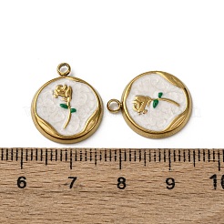 Подвески из нержавеющей стали 304 с эмалью&nbsp;STAS-P406-18G-01