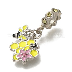 Подвески из сплава со стразами в стойке в европейском стиле PALLOY-P307-03P