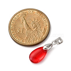 Градиент цвета краска для выпечки прозрачные стеклянные подвески&nbsp;PALLOY-JF04418-01