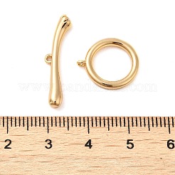 Латунные застежки-тоггл из прозрачного кубического циркония KK-M270-01G