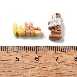 Cabochons en résine de la série de mini dessins animés mignons&nbsp;CRES-I037-05C