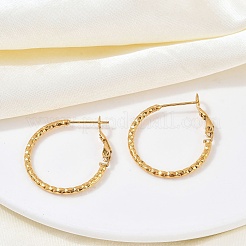 Серьги-кольца из нержавеющей стали 304 для женщин EJEW-B114-02A-G