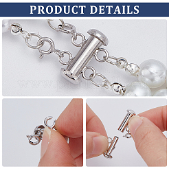 1 шт. 925 застежки из стерлингового серебра&nbsp;STER-AR0001-17P