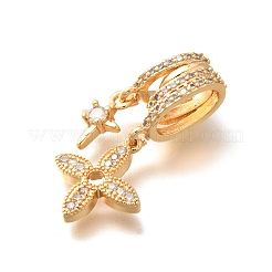 Латунные микро проложить кубического циркония подвески KK-C085-11G