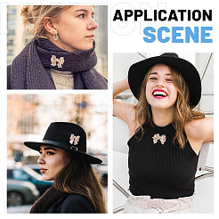 3 шт. 3 стиля броши-банта из цинкового сплава&nbsp;JEWB-CA0001-62