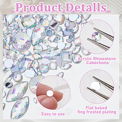 Акриловый кабошоны со стразами&nbsp;DIY-HS0001-63B