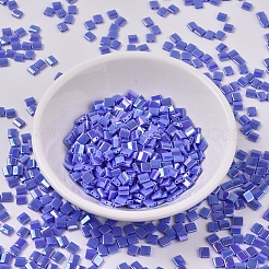 MIYUKIティラビーズ  日本製シードビーズ  2穴  （tl483)不透明ツルニチニチソウab  5x5x1.9mm  穴：0.8mm  約590個/50g&nbsp;SEED-X0054-TL0483