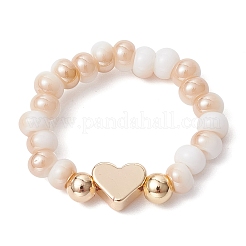 Гальванические стеклянные бусины RJEW-JR00598