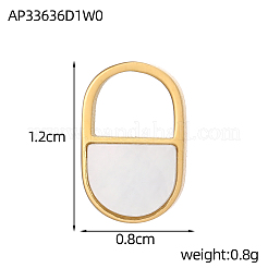 Подвески в виде ракушек из нержавеющей стали 304 STAS-OY004-92G
