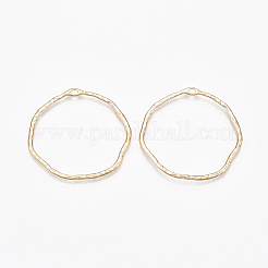合金ペンダント  リング  ライトゴールド  41~42.5x44~45x1.5mm  穴：2.5x1.5mm&nbsp;PALLOY-S177-16A
