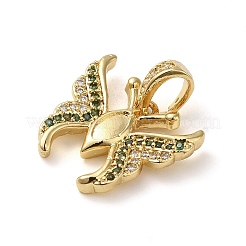 Colgante micropavé cubic zirconia de latón&nbsp;KK-U005-03D-G