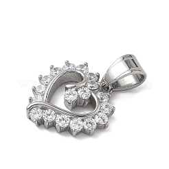 Подвески из хирургической нержавеющей стали 316 со стразами STAS-P412-11A-P