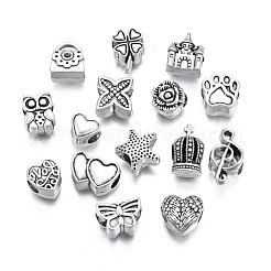 Европейские сплавочные бусины тибетского стиля  PALLOY-N168-006